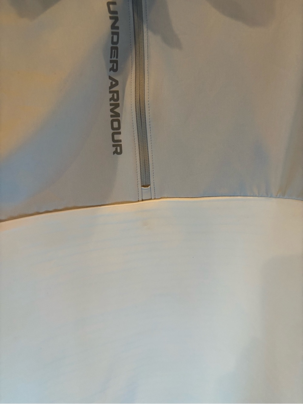 Under Armour Men’s White and Light Gray 1/4 Zip Pullover - Picture 3 of 9